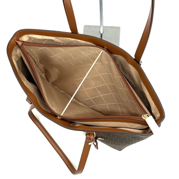 Michael Kors Bag Large Sheila Mf Tote Bag Brown/Gold - Picture 9 of 11